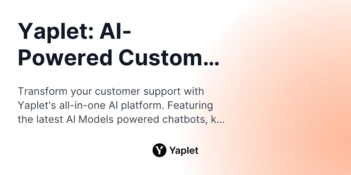 Cover image for Yaplet
