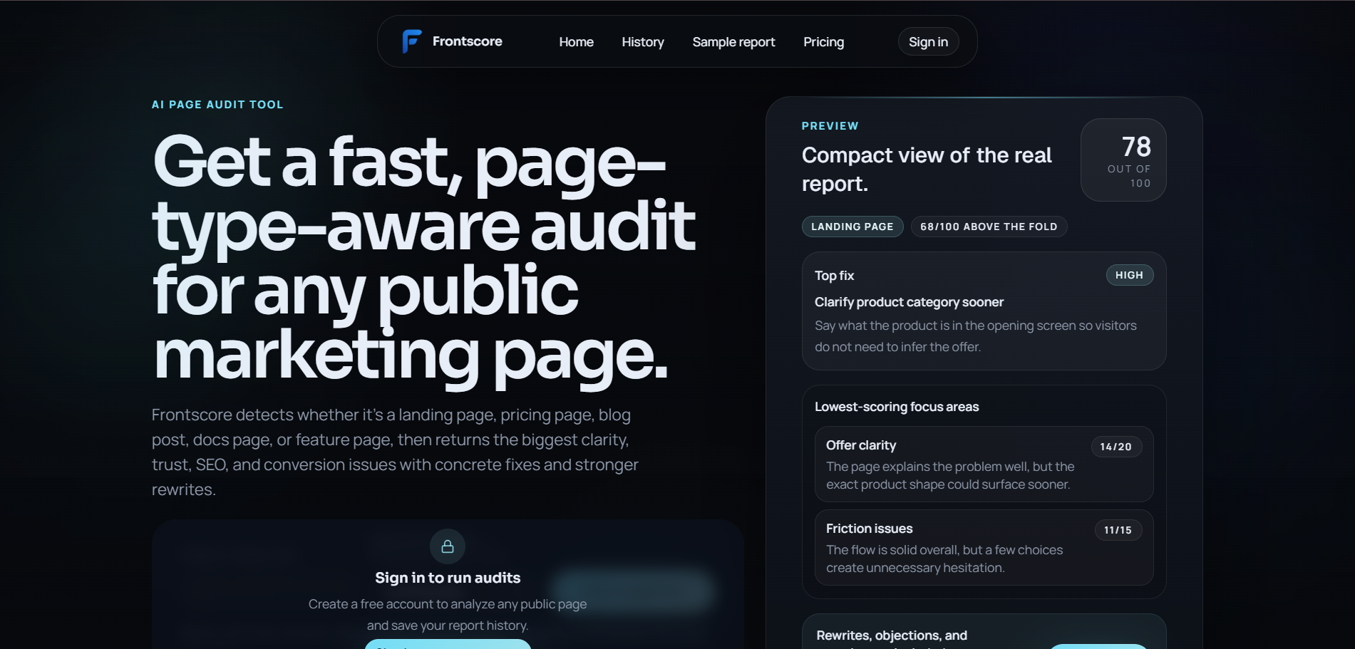 Cover image for Frontscore